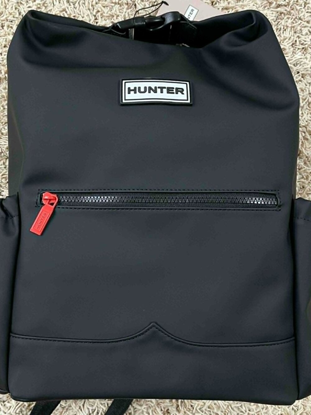 Hunter Top Clip Backpack Water Resistant Black Unisex (New)